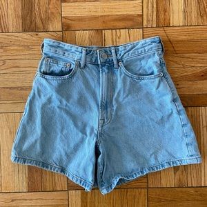 Everlane A- line denim shorts size 25